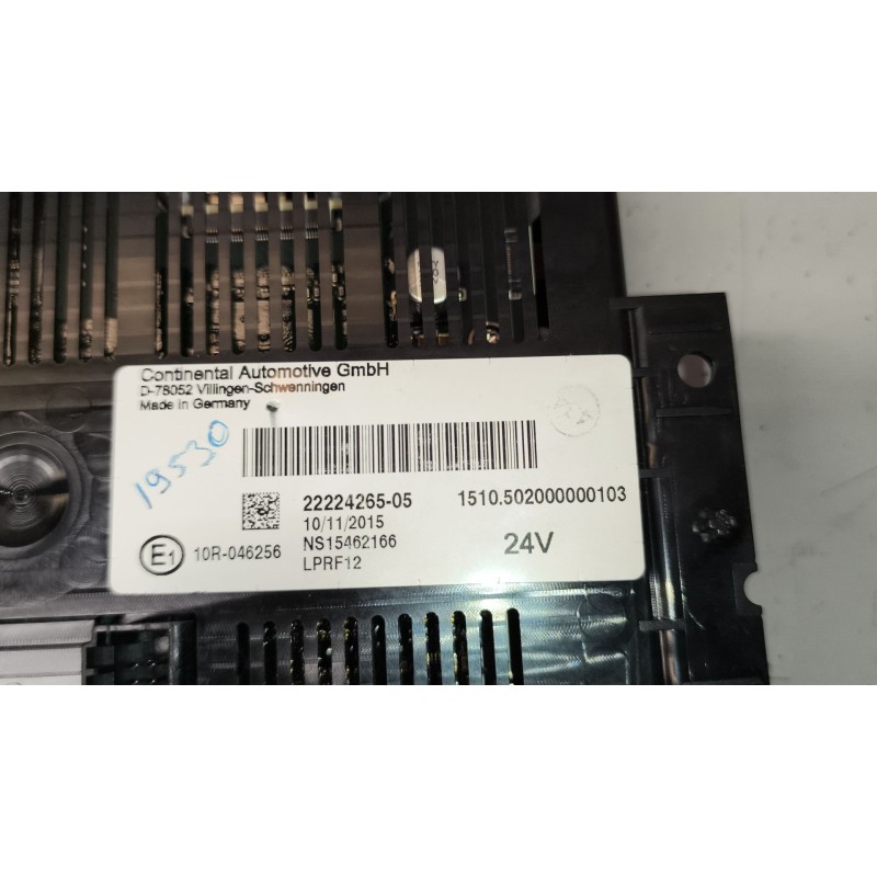 Recambio de pantalla multifuncion para renault serie t 10.8 diesel referencia OEM IAM 7422224265 22224265 - Blanco 7