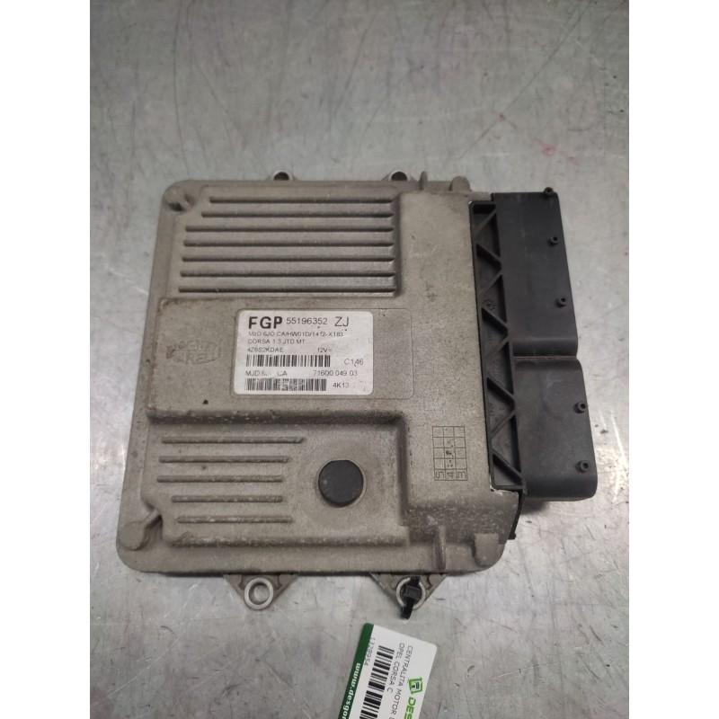 Recambio de centralita motor uce para opel corsa c blue line referencia OEM IAM 55196352ZJ  