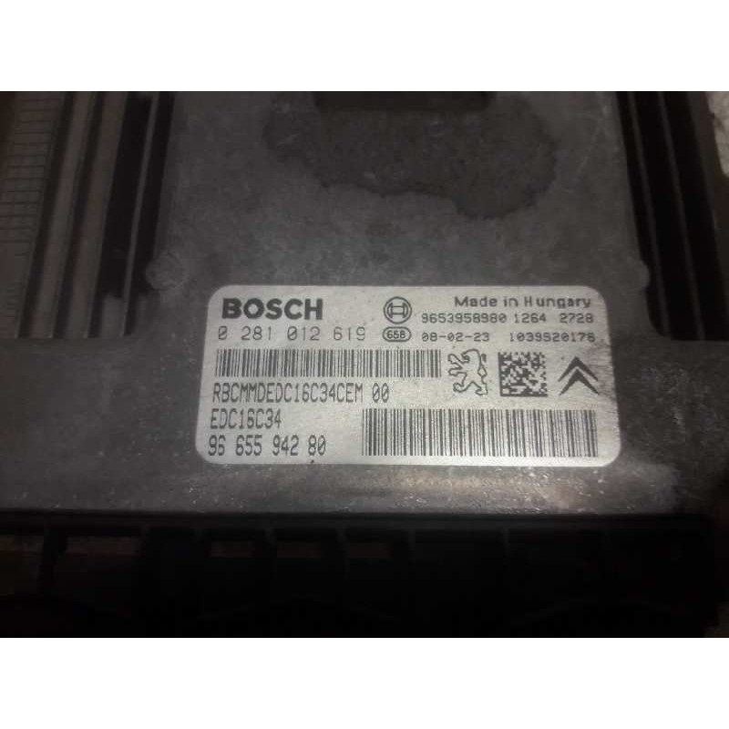 Recambio de centralita motor uce para peugeot partner (s2) combi plus referencia OEM IAM 0281012619 9665594280 9653958980 - Blanco 2