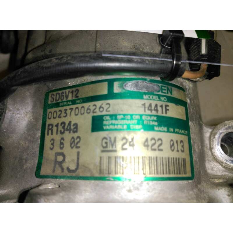 Recambio de compresor aire acondicionado para opel astra g berlina club referencia OEM IAM SD6V121441F 24422013 SANDEN 3