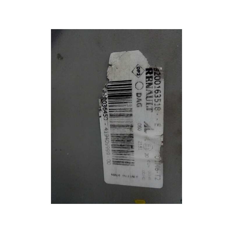 Recambio de faro derecho para renault mascott fg 160. 35/55/65 cabina individual referencia OEM IAM 8200163518 3