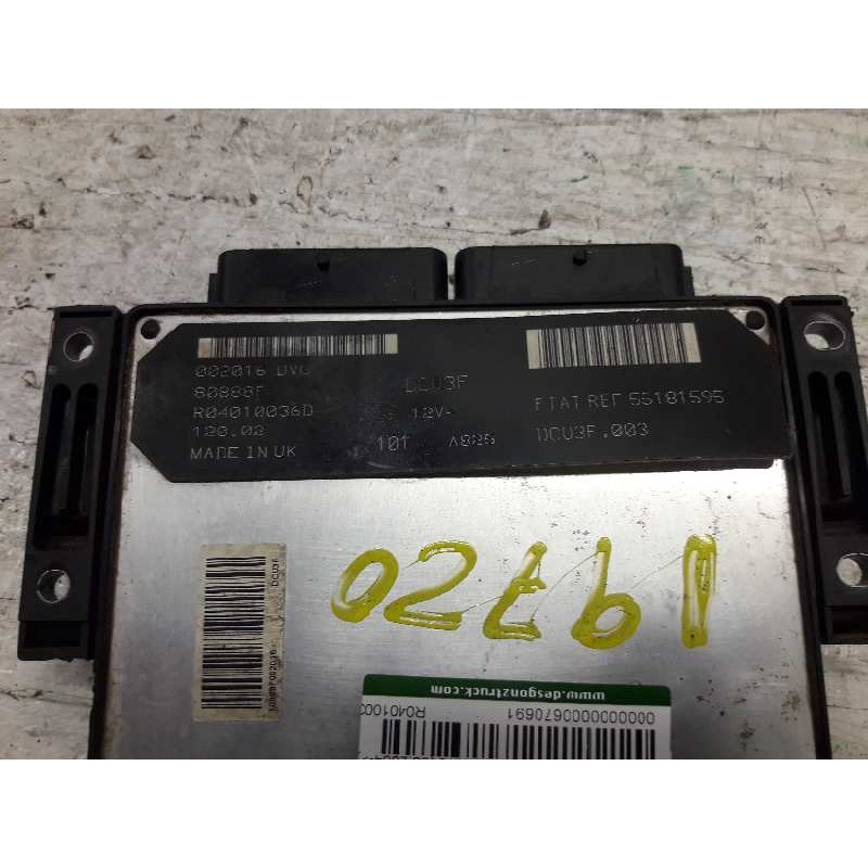 Recambio de centralita motor uce para fiat doblo (119) 1.9 d active (05.2004) referencia OEM IAM R04010036 - Blanco 2
