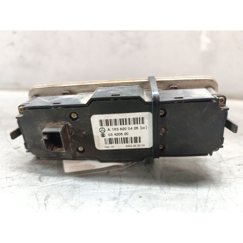 Recambio de mando elevalunas delantero izquierdo para mercedes-benz clase m (w163) 400 cdi (163.128) referencia OEM IAM A1638200 - Negro 2