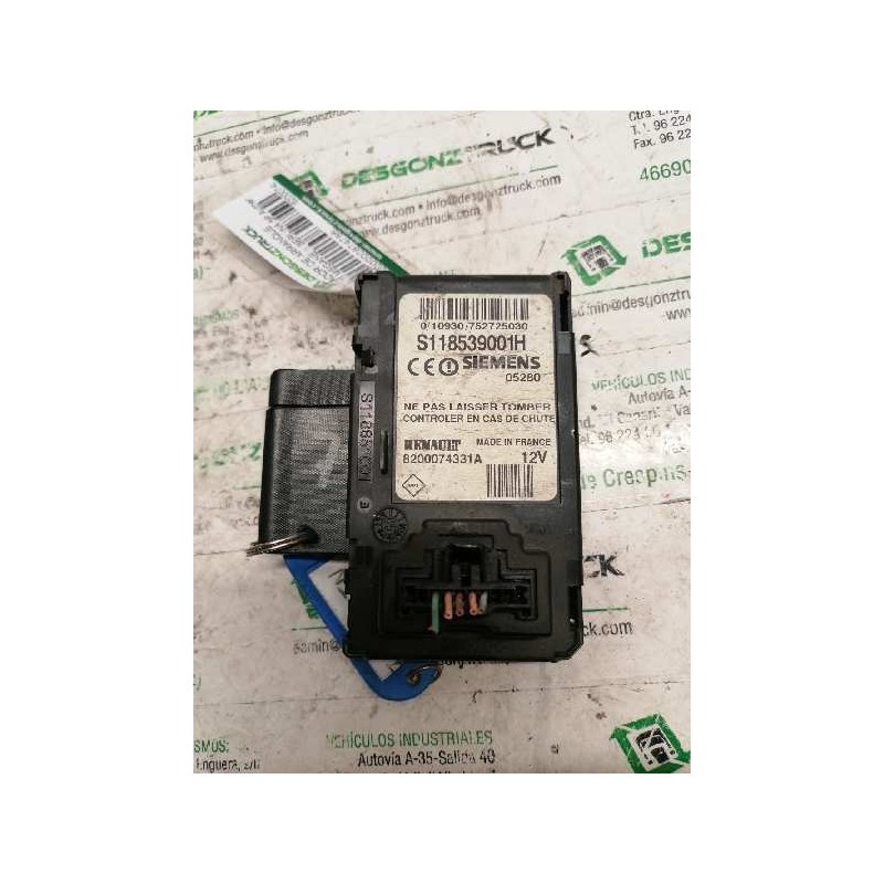 Recambio de conmutador de arranque para renault megane ii berlina 5p authentique referencia OEM IAM 8200074331A S118539001H 5 PI - Negro 2
