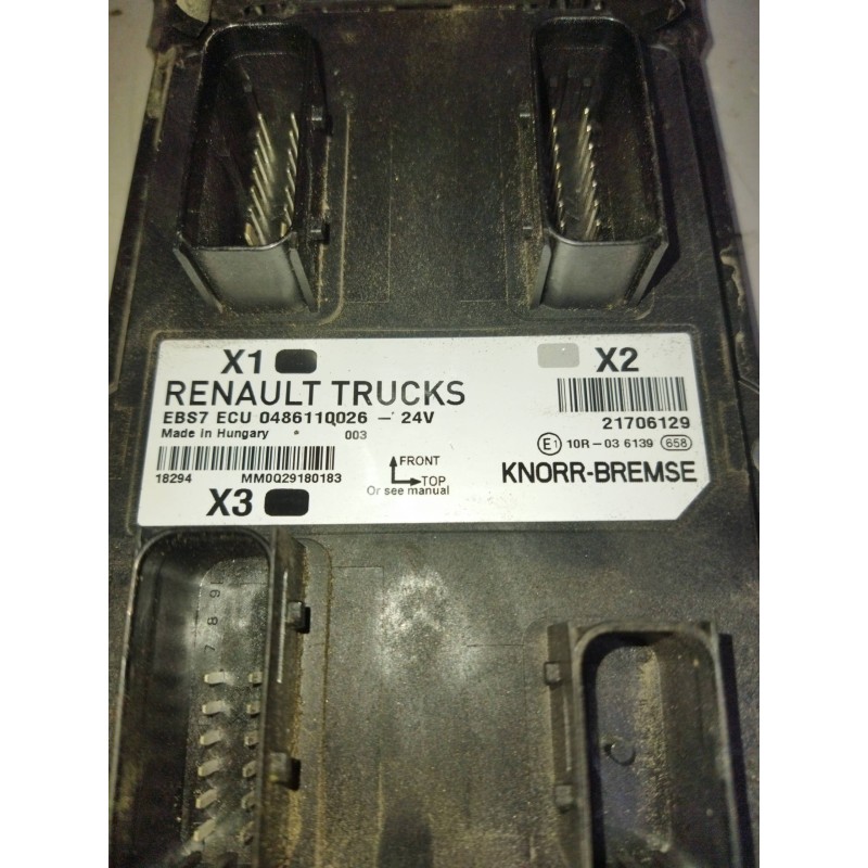 Recambio de modulo electronico para renault serie t 12.8 diesel referencia OEM IAM 7421706129 21706129 0486110026 - Blanco 2