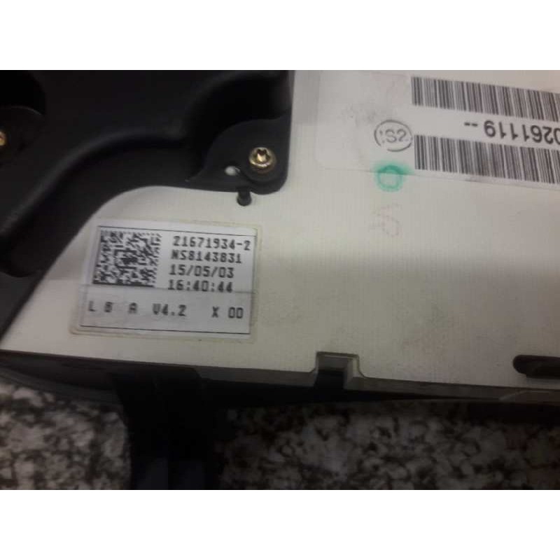 Recambio de cuadro instrumentos para renault clio ii fase ii (b/cb0) authentique referencia OEM IAM 8200261119 216723130 NS00170 - Azul 3