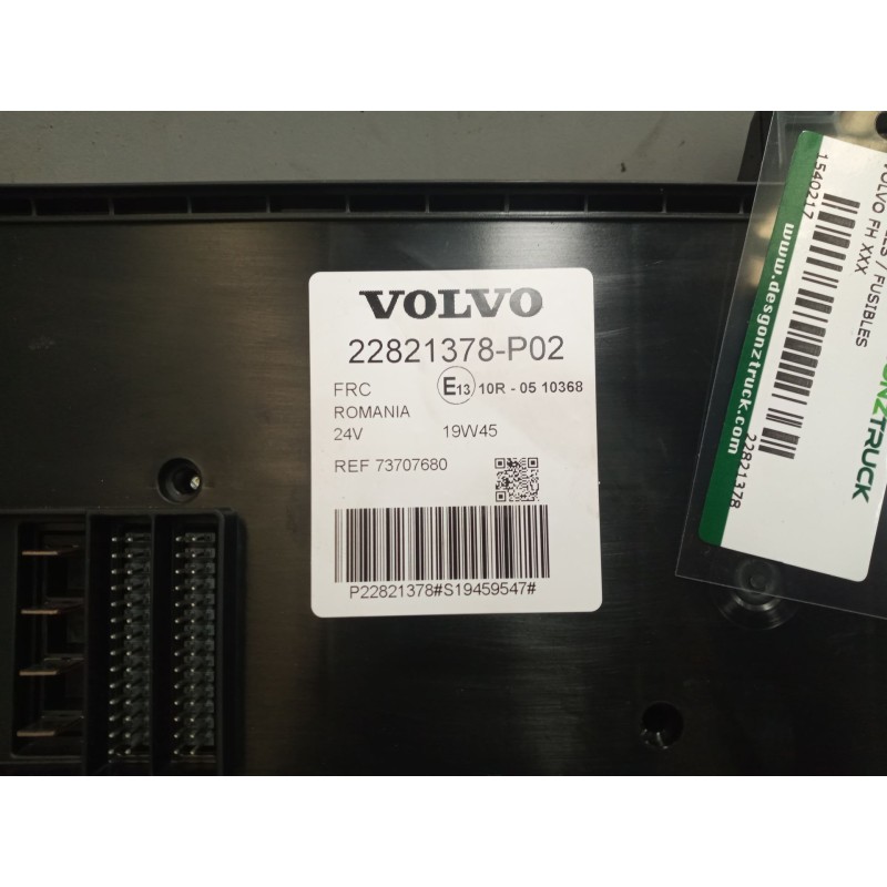 Recambio de caja reles / fusibles para volvo fh 500 referencia OEM IAM 22821378 - Blanco 4