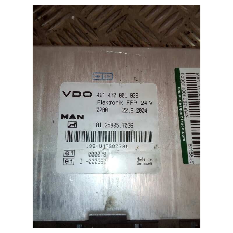 Recambio de modulo electronico para man tg - a 18.460 fg / bb (e3/e4) l referencia OEM IAM 81258057036 461470001036 - Blanco 2