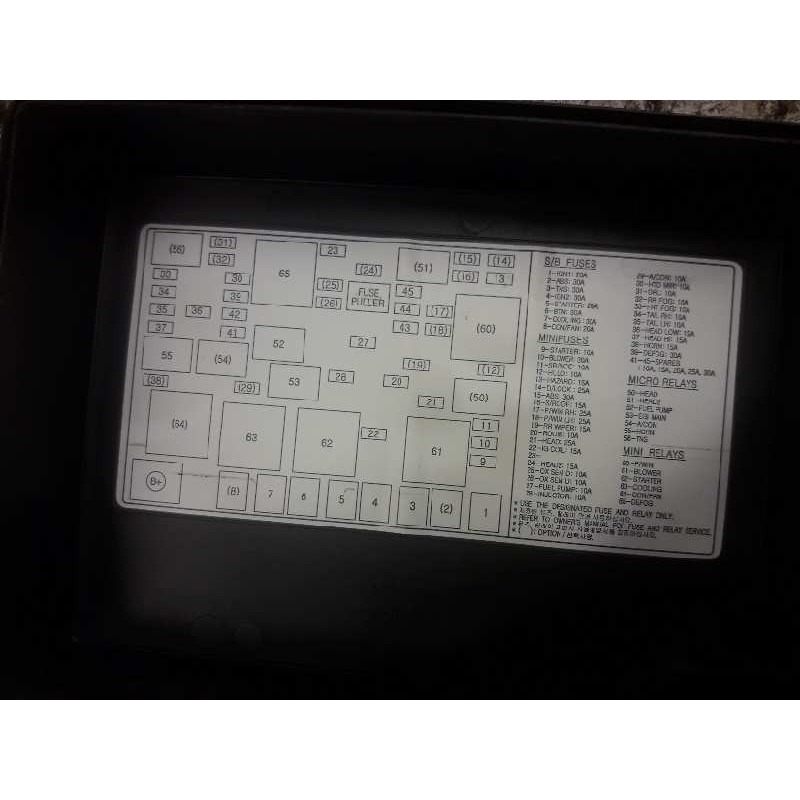 Recambio de caja reles / fusibles para kia shuma ii 1.6 ls berlina portón referencia OEM IAM 15424198 DELPHI - Azul 4