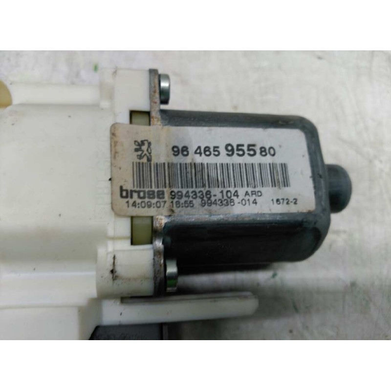 Recambio de motor elevalunas trasero derecho para peugeot 407 sport referencia OEM IAM 9646595580 - Blanco 2