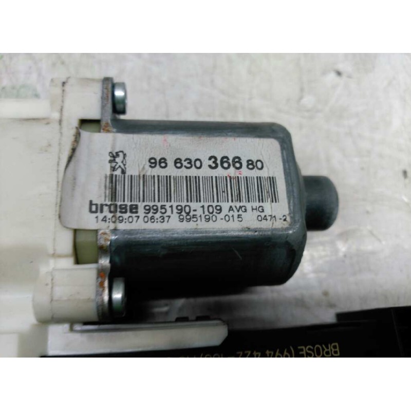Recambio de motor elevalunas delantero izquierdo para peugeot 407 sport referencia OEM IAM 9663036680 - Blanco 2