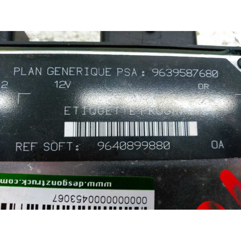 Recambio de centralita motor uce para peugeot 206 berlina xt referencia OEM IAM 9639587680 4