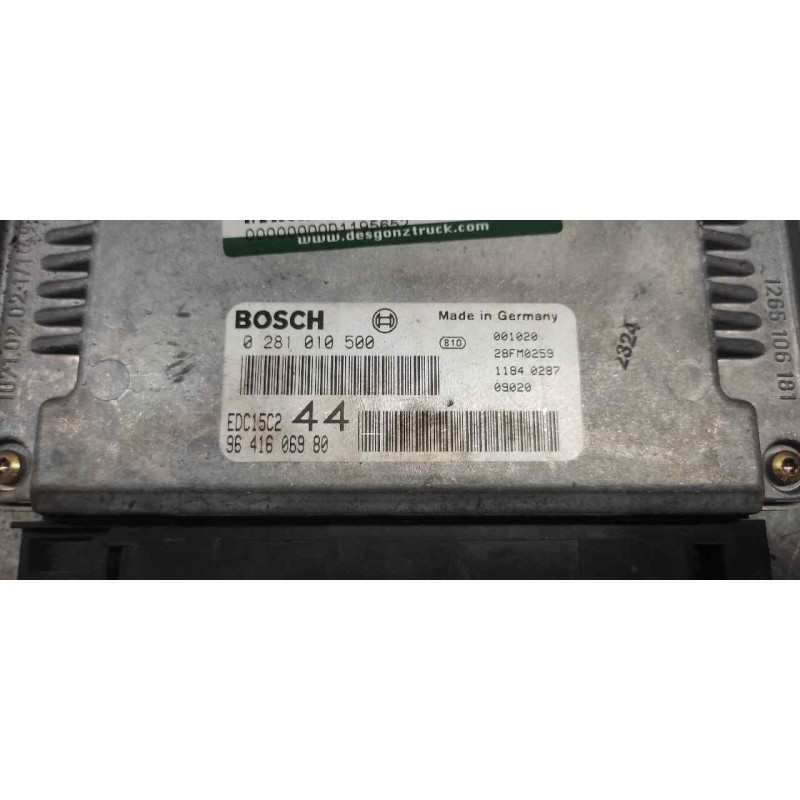 Recambio de centralita motor uce para peugeot 206 berlina xs referencia OEM IAM 0281010500 9641606980 28FM0259 - Azul 2