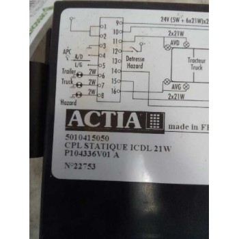 Recambio de modulo electronico para renault trucks midlum 180.12 (174cv) referencia OEM IAM 5010415050 P104336V01 22753