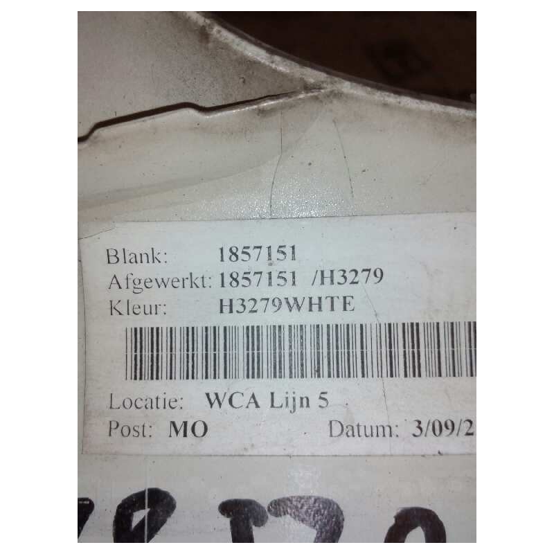 Recambio de deflector izquierdo para daf serie xf105.460 fsa 4x2 space-cab referencia OEM IAM 1857151 3