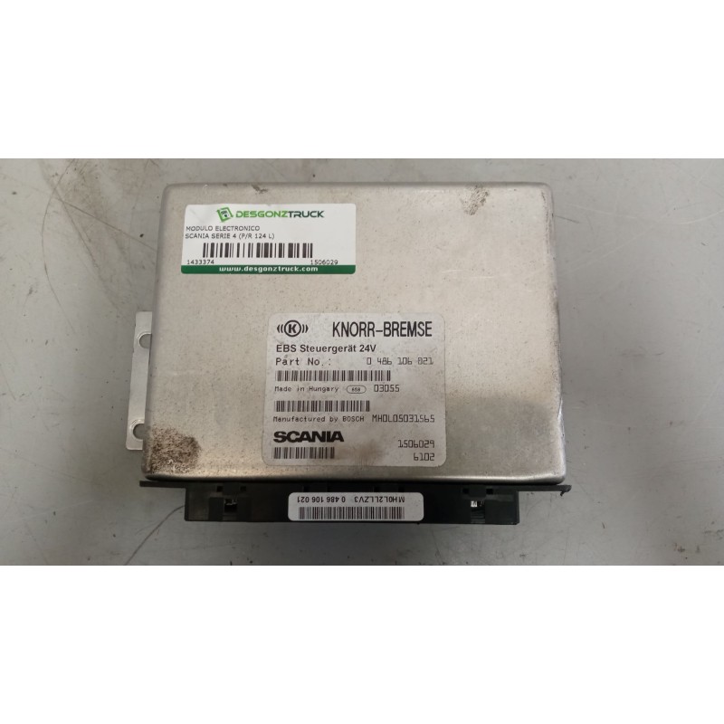 Recambio de modulo electronico para scania serie 4 (p/r 124 l) 11.7 diesel referencia OEM IAM 1506029 centralita ebs 0486106021 - Rojo