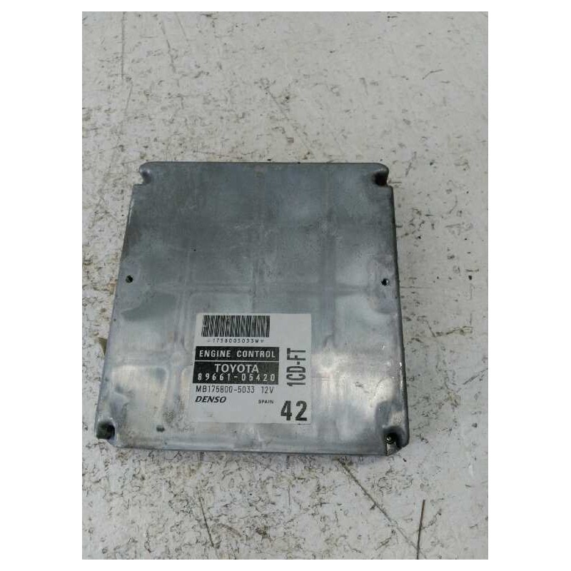Recambio de centralita motor uce para toyota avensis berlina (t 22) 2.0 d4-d luna (4-ptas.) referencia OEM IAM 89661 MB175480050 2
