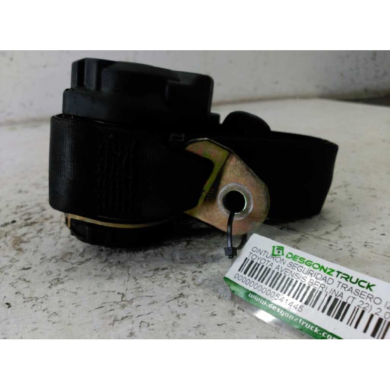 Recambio de cinturon seguridad trasero izquierdo para toyota avensis berlina (t 22) 2.0 d4-d luna (4-ptas.) referencia OEM IAM