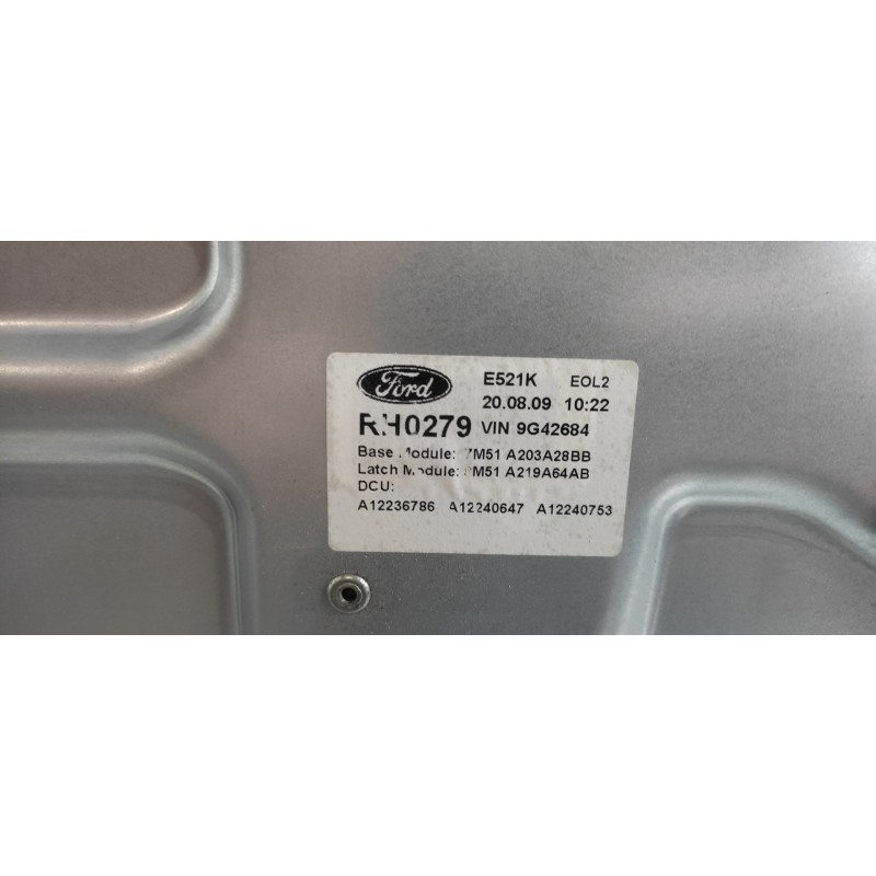 Recambio de elevalunas delantero derecho para ford focus turnier (cb4) trend referencia OEM IAM 7M51A203A28BB - Blanco 2