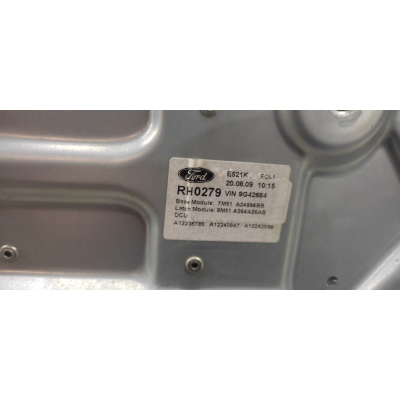 Recambio de elevalunas trasero derecho para ford focus turnier (cb4) trend referencia OEM IAM 7M51A24994BB - Blanco 2