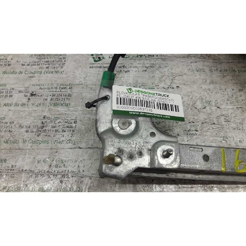 Recambio de elevalunas trasero derecho para peugeot 406 berlina (s1/s2) referencia OEM IAM - Azul 2