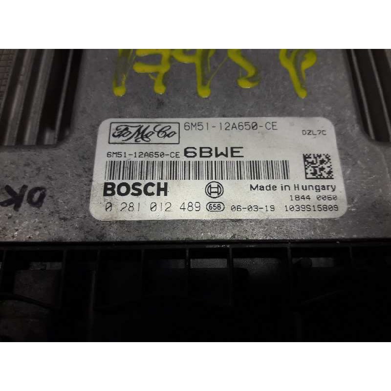 Recambio de centralita motor uce para ford focus c-max (cap) sport referencia OEM IAM 6M5112A650CE 0281012489 BOSCH - Gris 2