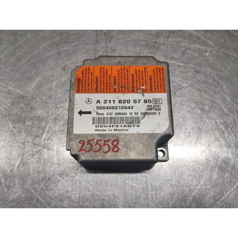 Recambio de centralita airbag para mercedes-benz clase e (w211) berlina e 320 cdi (211.026) referencia OEM IAM A2118205785  
