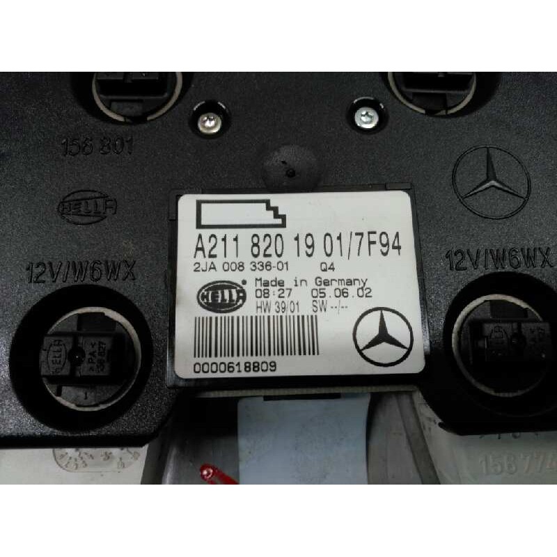 Recambio de luz interior para mercedes-benz clase e (w211) berlina e 270 cdi (211.016) referencia OEM IAM 21182089018J12 A211820 - Negro 3