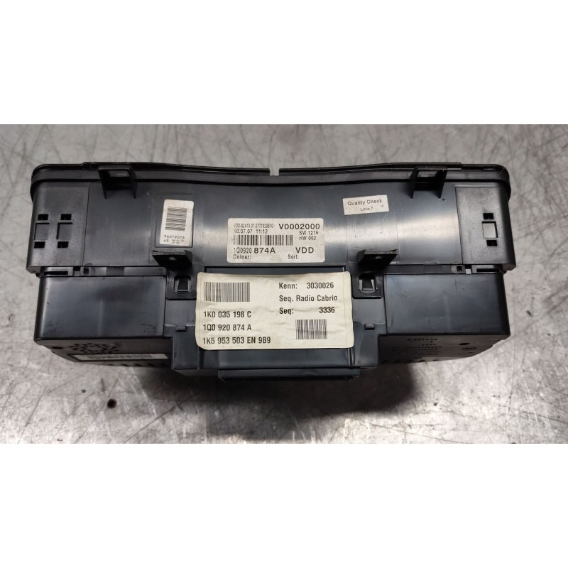 Recambio de cuadro instrumentos para volkswagen eos (1f7) 2.0 tdi referencia OEM IAM 1Q0920874A 1K5953503EN 1K0035198C - Azul 2