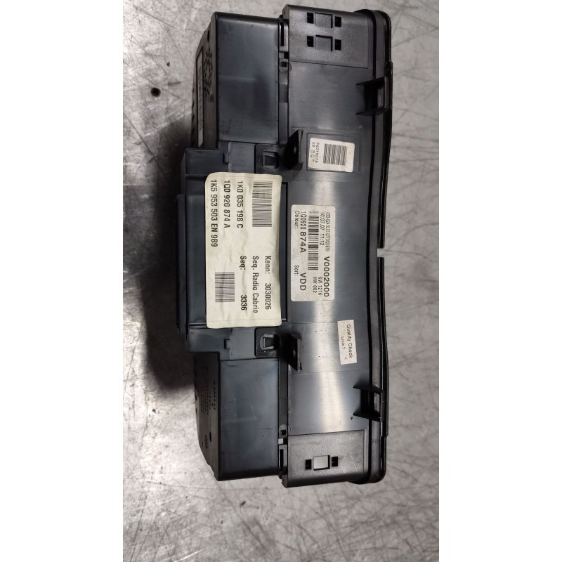 Recambio de cuadro instrumentos para volkswagen eos (1f7) 2.0 tdi referencia OEM IAM 1Q0920874A 1K5953503EN 1K0035198C - Azul 3