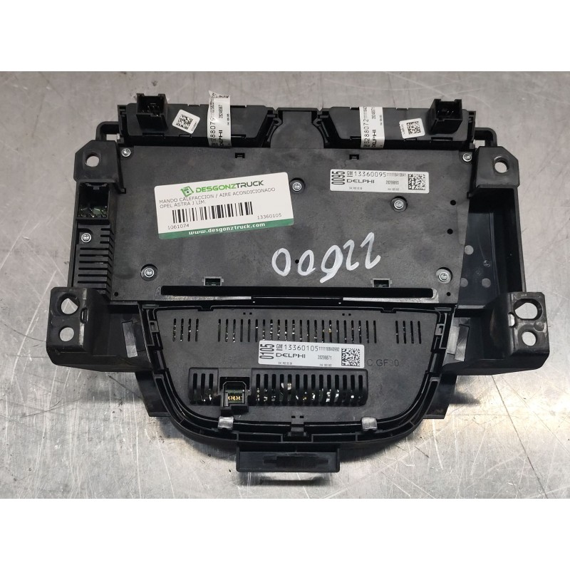 Recambio de mando calefaccion / aire acondicionado para opel astra j lim. excellence referencia OEM IAM 13360105 13360095 - Negro 2