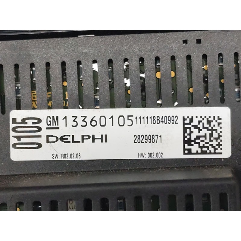Recambio de mando calefaccion / aire acondicionado para opel astra j lim. excellence referencia OEM IAM 13360105 13360095 - Negro 3