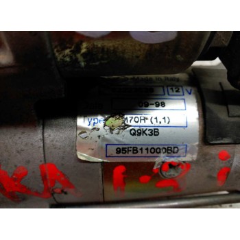 Recambio de motor arranque para ford fiesta courier (dx) familiar referencia OEM IAM 95FB11000BD 63223538 