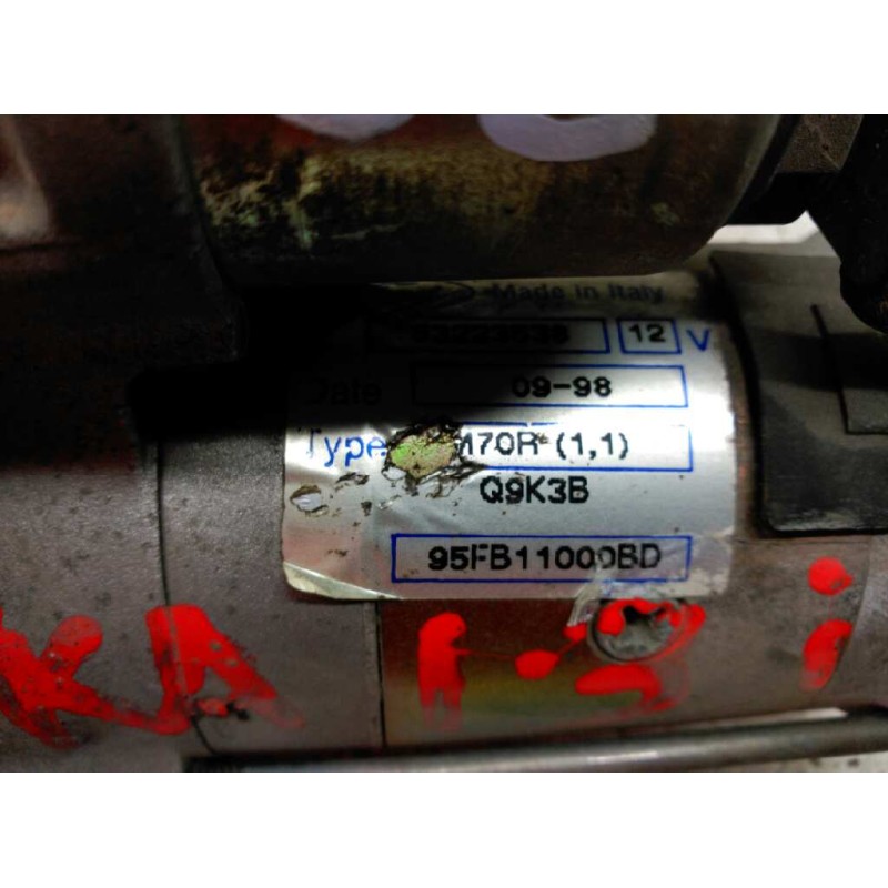 Recambio de motor arranque para ford fiesta courier (dx) familiar referencia OEM IAM 95FB11000BD 63223538 4