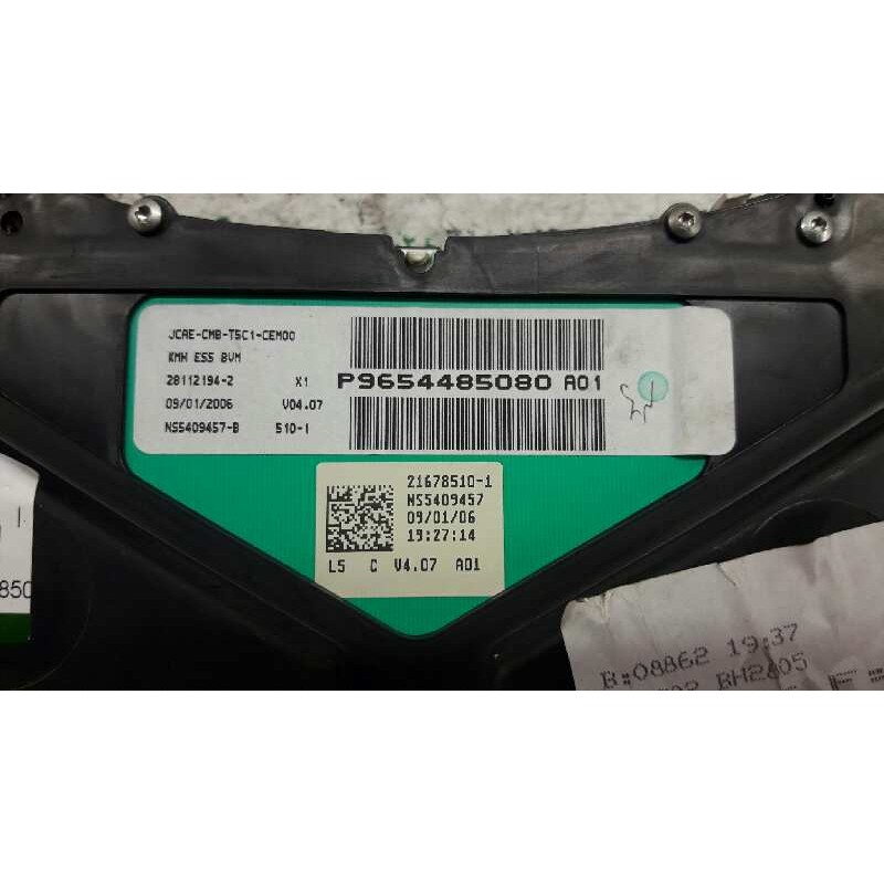 Recambio de cuadro instrumentos para peugeot 307 break/sw (s2) d-sign referencia OEM IAM 9654485080 4