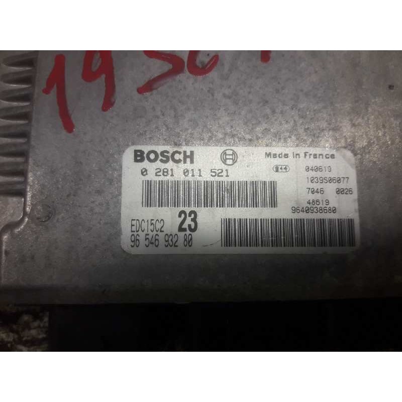 Recambio de centralita motor uce para citroën xsara picasso 2.0 hdi 90 sx top referencia OEM IAM 0281011521 9654693280 964093868 - Azul 2