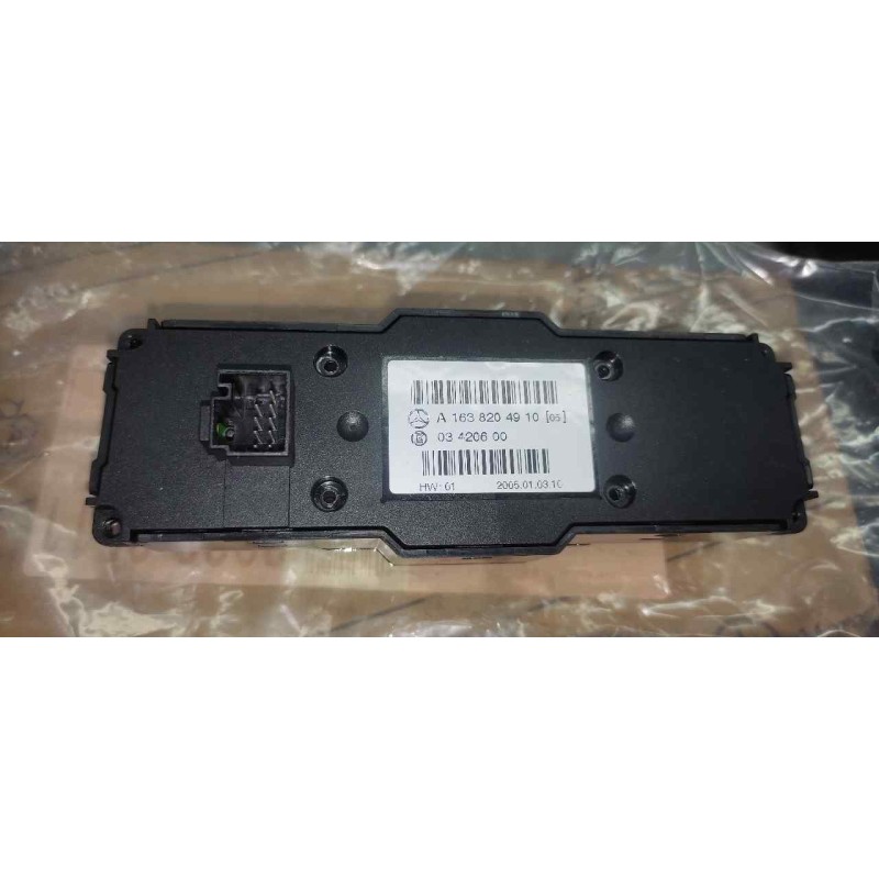 Recambio de mando elevalunas delantero izquierdo para mercedes-benz clase m (w163) 2.3 16v cat referencia OEM IAM A1638204910 2