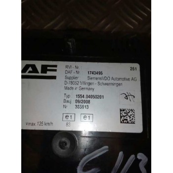 Recambio de cuadro instrumentos para daf serie xf105.xxx fsa 4x2 space-cab referencia OEM IAM 1743496 155404050201 385613