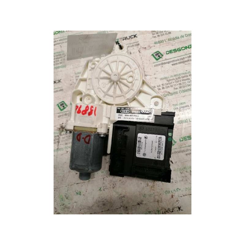 Recambio de motor elevalunas delantero derecho para audi a3 (8p) 1.9 tdi referencia OEM IAM 8P0959802H - Negro 2
