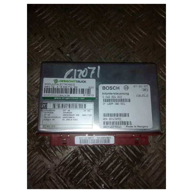 Recambio de modulo electronico para man tg - a 18.480 fg / bb (e3/e4) xl referencia OEM IAM 81258106023 0260001033 CENTRALITA IN - Blanco