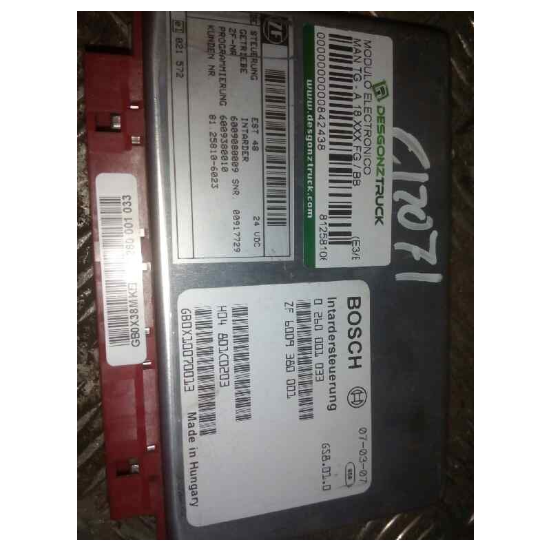 Recambio de modulo electronico para man tg - a 18.480 fg / bb (e3/e4) xl referencia OEM IAM 81258106023 0260001033 CENTRALITA IN - Blanco 2
