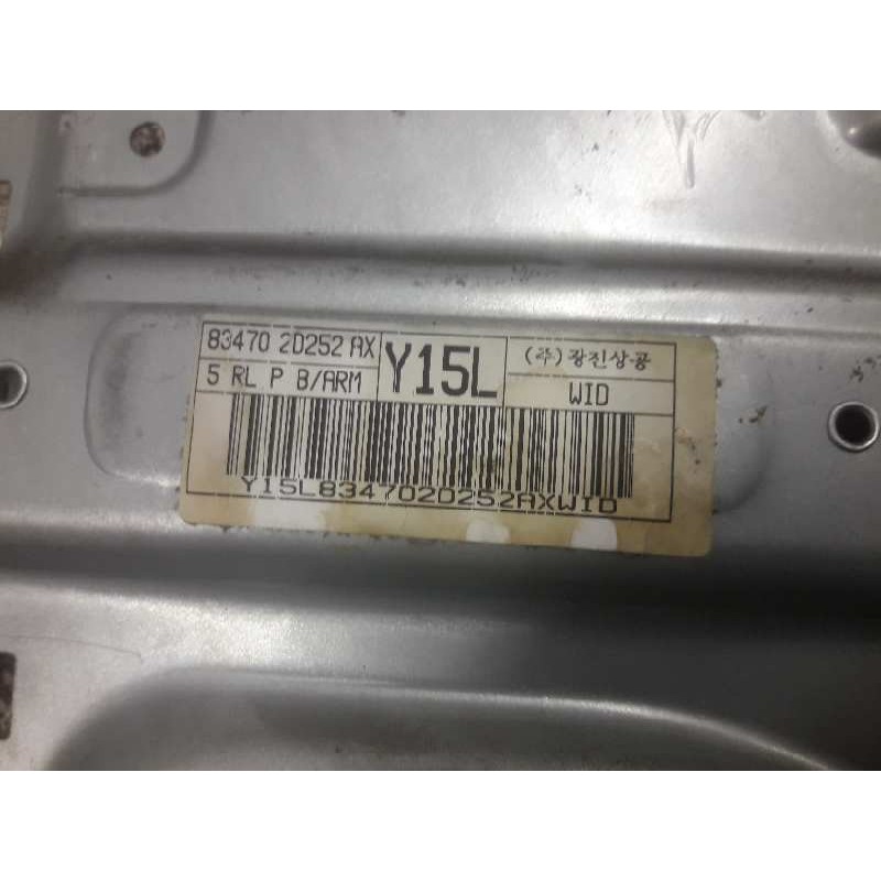 Recambio de elevalunas trasero izquierdo para hyundai elantra referencia OEM IAM 834702D252AX - Azul 2
