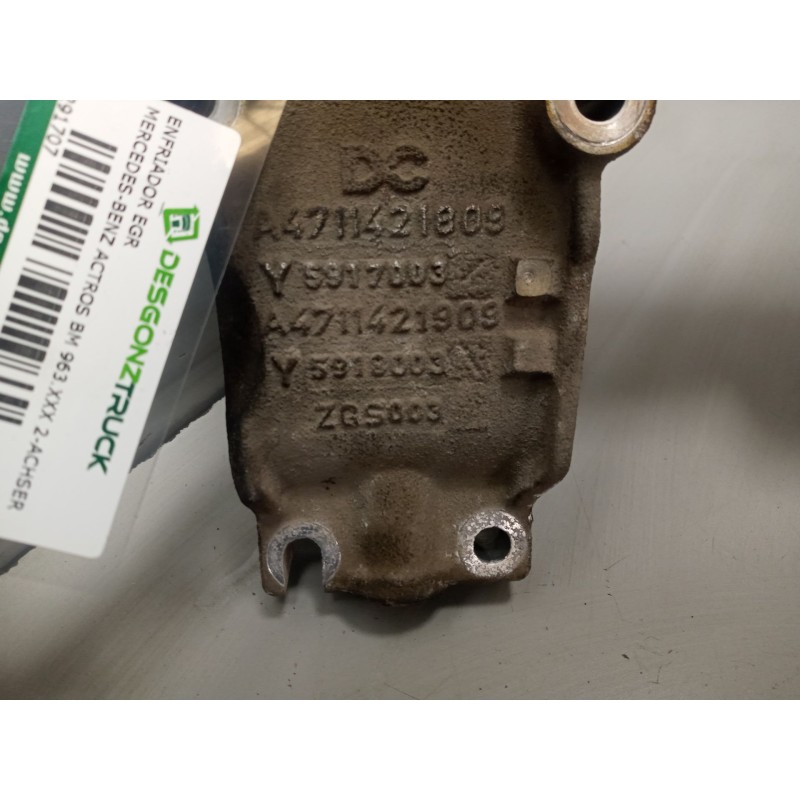 Recambio de enfriador egr para mercedes-benz actros bm 963.420 2-achser 12.8 r6 diesel (om 471) referencia OEM IAM A4711421809 A - Blanco 5