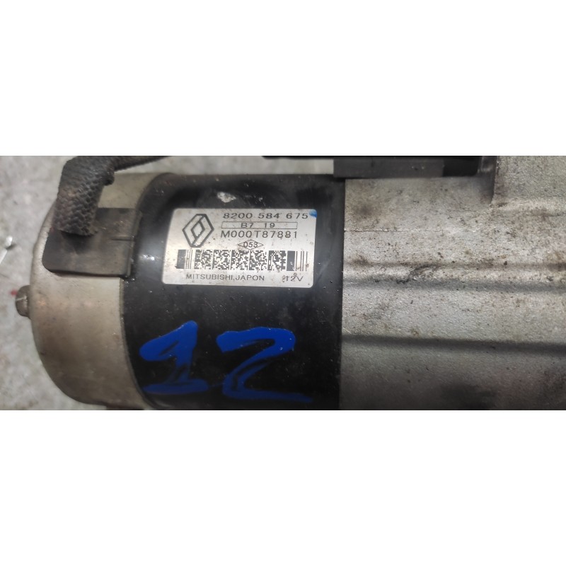 Recambio de motor arranque para renault scenic ii authentique referencia OEM IAM 8200584675 M000T87881 12 DIENTES - Negro 3