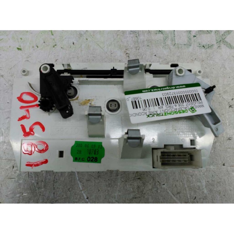Recambio de mando calefaccion / aire acondicionado para peugeot 206 4-trg. xr referencia OEM IAM 10687_01 - Azul 2
