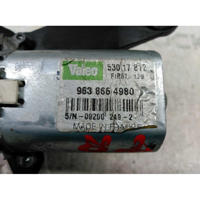 Recambio de motor limpia trasero para peugeot 206 4-trg. xr referencia OEM IAM 9638664980 - Azul 3