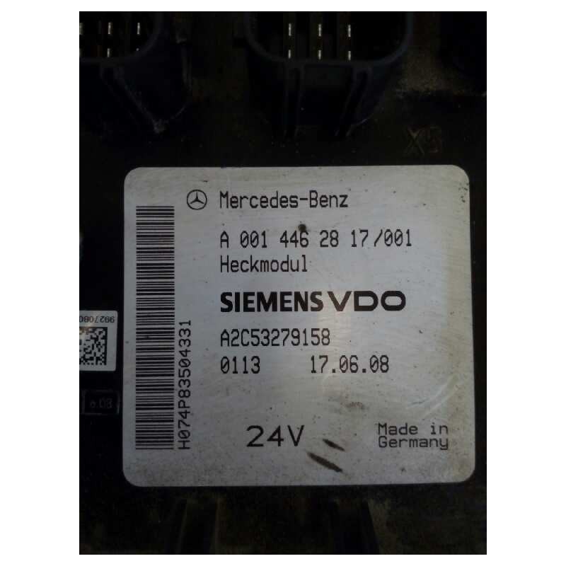 Recambio de modulo electronico para mercedes trucks actros 1848 ak (476cv) referencia OEM IAM A0014462817001 A2C53279158 CENTRAL 2