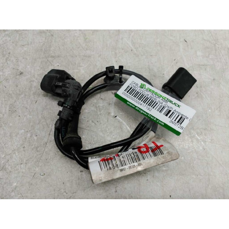 Recambio de cables captador abs para ford focus berlina (cap) ambiente (d) referencia OEM IAM 3M5T2B325 TRASERO IZQUIERDO 