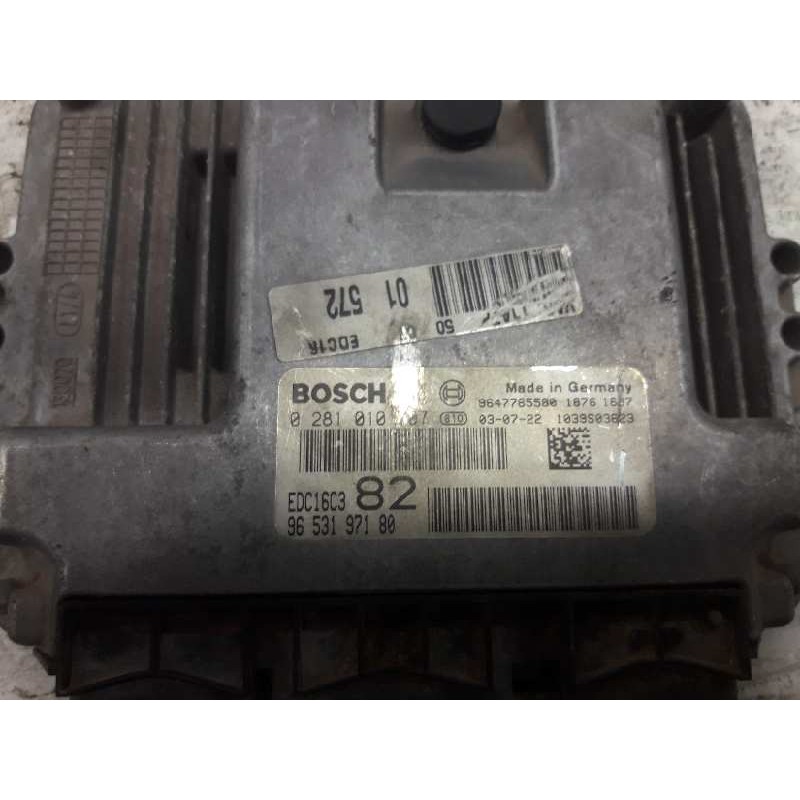 Recambio de centralita motor uce para peugeot 206 berlina x-line referencia OEM IAM 0281010707 9653197180 9647785580 - Rojo 2