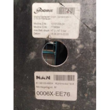 Recambio de radiador agua para man tgx 18.xxx fg / 4x2 bl xl referencia OEM IAM 81061006854  